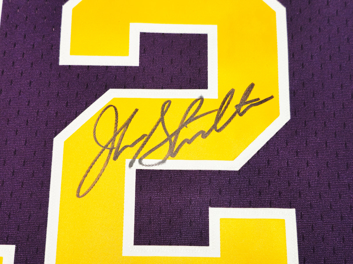Utah Jazz John Stockton Autographed Purple Authentic Mitchell & Ness 1991-92 Hardwood Classic Swingman Jersey Size L Beckett BAS Witness Stock #224354