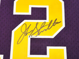 Utah Jazz John Stockton Autographed Purple Authentic Mitchell & Ness 1991-92 Hardwood Classic Swingman Jersey Size L Beckett BAS Witness Stock #224354