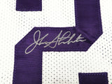 Utah Jazz John Stockton Autographed White Jersey Beckett BAS Witness Stock #224359