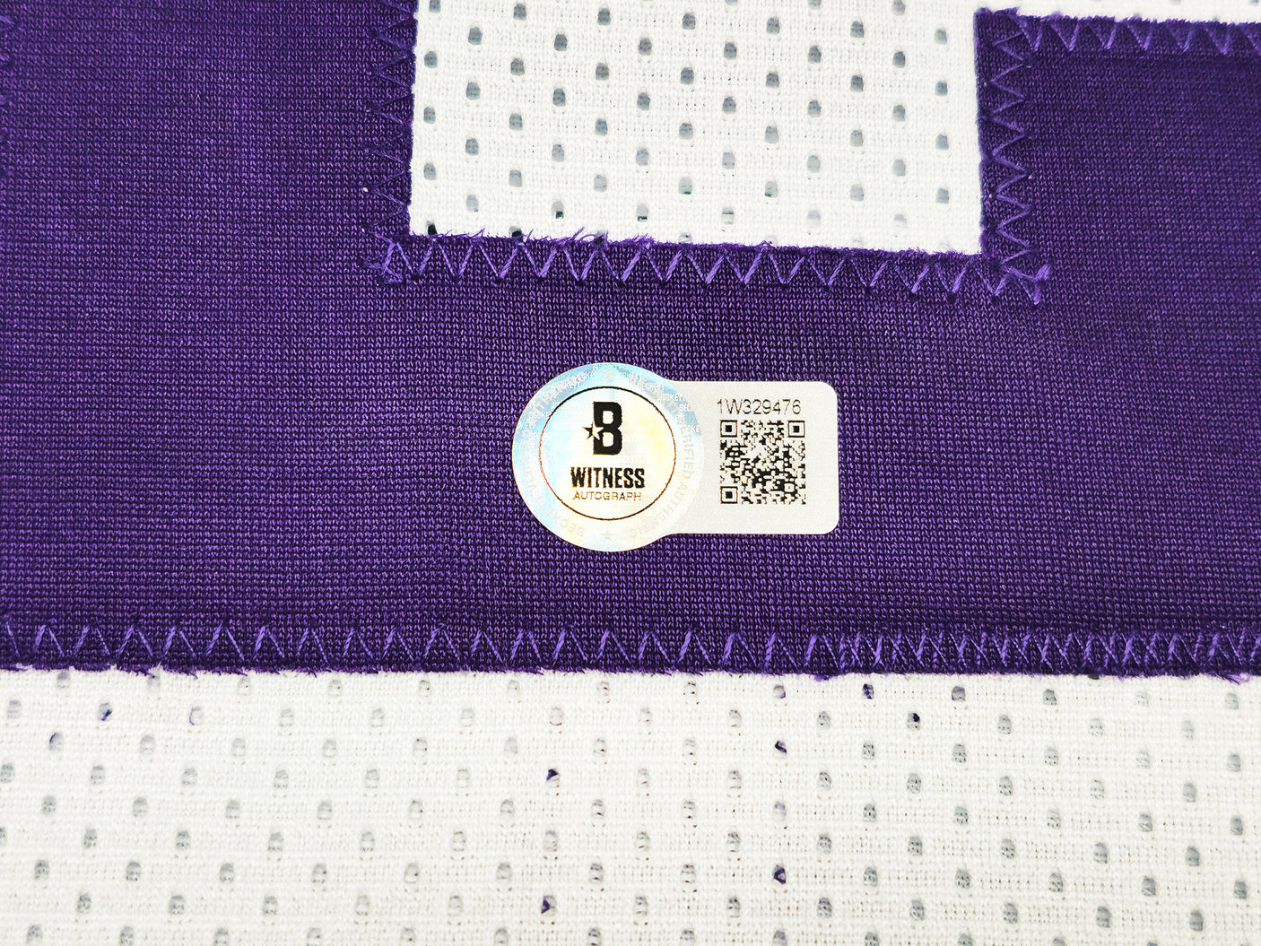 Utah Jazz John Stockton Autographed White Jersey Beckett BAS Witness Stock #224359