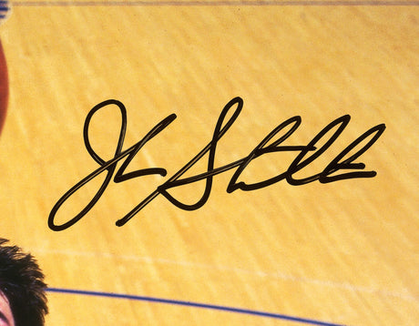 John Stockton Autographed 16x20 Photo Utah Jazz Beckett BAS Witness Stock #224364