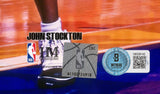 John Stockton Autographed 16x20 Photo Utah Jazz Beckett BAS Witness Stock #224365