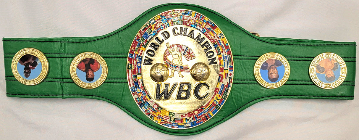 Mike Tyson Autographed World Champion WBC Belt (Smudged) Beckett BAS Witness #WX99774