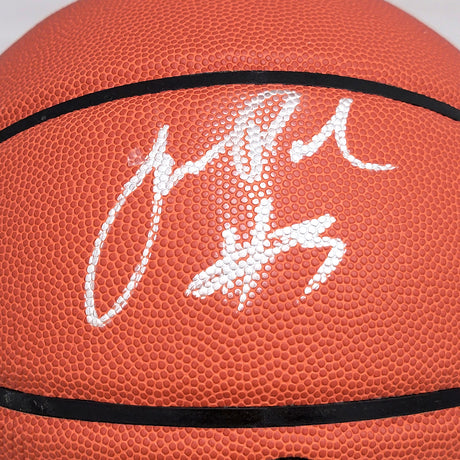 Jordan Poole Autographed Official Spalding Signature Series Basketball Golden State Warriors (Smudge) Beckett BAS Witness #WV05899