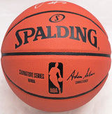 Jordan Poole Autographed Official Spalding Signature Series Basketball Golden State Warriors (Smudge) Beckett BAS Witness #WV05899