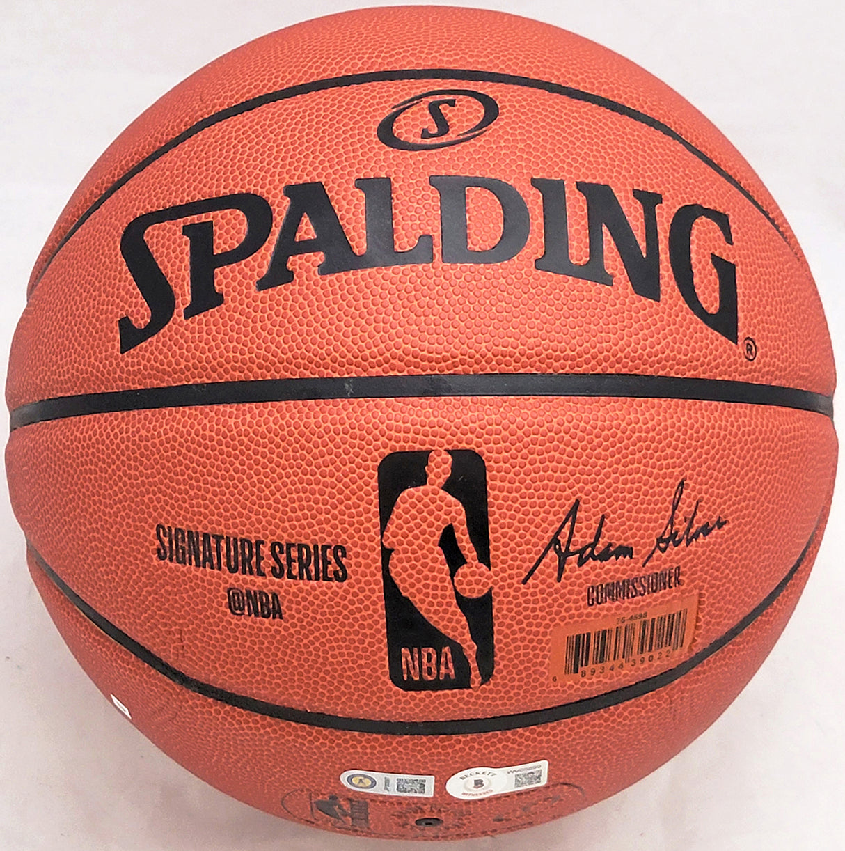 Jordan Poole Autographed Official Spalding Signature Series Basketball Golden State Warriors (Smudge) Beckett BAS Witness #WV05899