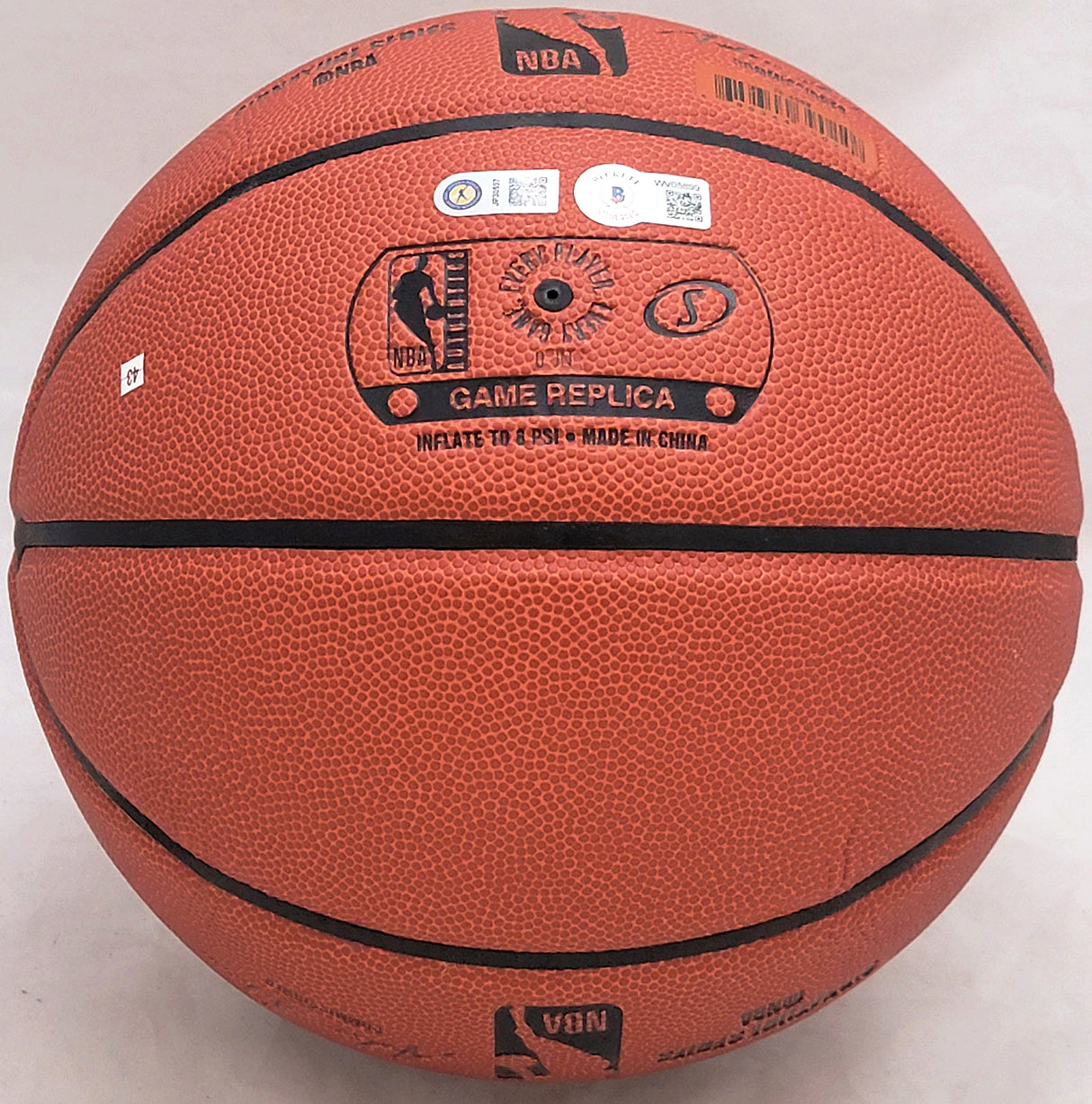 Jordan Poole Autographed Official Spalding Signature Series Basketball Golden State Warriors (Smudge) Beckett BAS Witness #WV05899