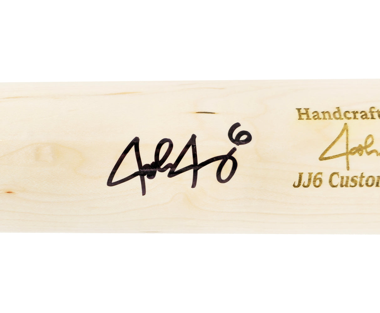 Josh Jung Autographed Blonde Marucci Player Model Baseball Bat Texas Rangers Beckett BAS Witness Stock #224404