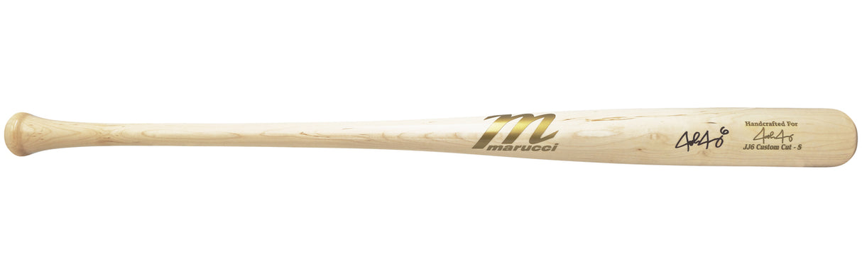 Josh Jung Autographed Blonde Marucci Player Model Baseball Bat Texas Rangers Beckett BAS Witness Stock #224404