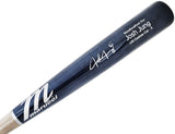 Josh Jung Autographed Navy & Grey Marucci Player Model Baseball Bat Texas Rangers Beckett BAS Witness Stock #224410