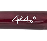 Josh Jung Autographed Maroon & Navy Marucci Player Model Baseball Bat Texas Rangers Beckett BAS Witness Stock #224407