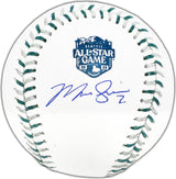 Marcus Semien Autographed Official 2023 All Star Game Logo Game Baseball Texas Rangers Beckett BAS Witness Stock #224413