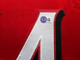 Cincinnati Reds Elly De La Cruz Autographed Framed Red Jersey Beckett BAS QR Stock #239066