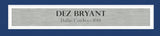 Dallas Cowboys Dez Bryant Autographed Framed White Jersey Beckett BAS Witness Stock #239061