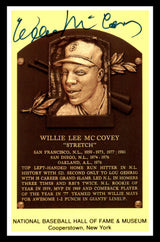 Willie McCovey Autographed Hall of Fame HOF Plaque Postcard San Francisco Giants JSA #A26267