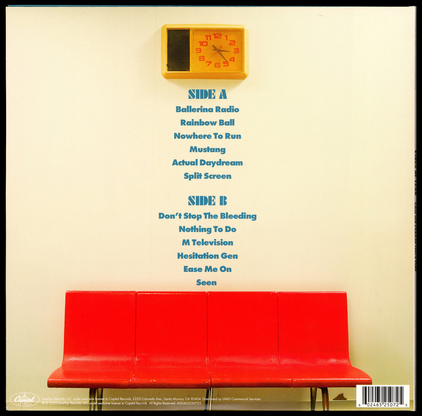 Kings of Leon Autographed 12x24 Poster Insert "All My Wildest Fantasies Are Here" Signed By All 4 Followill Band Members (With Vinyl & Record) Beckett BAS #AE08296