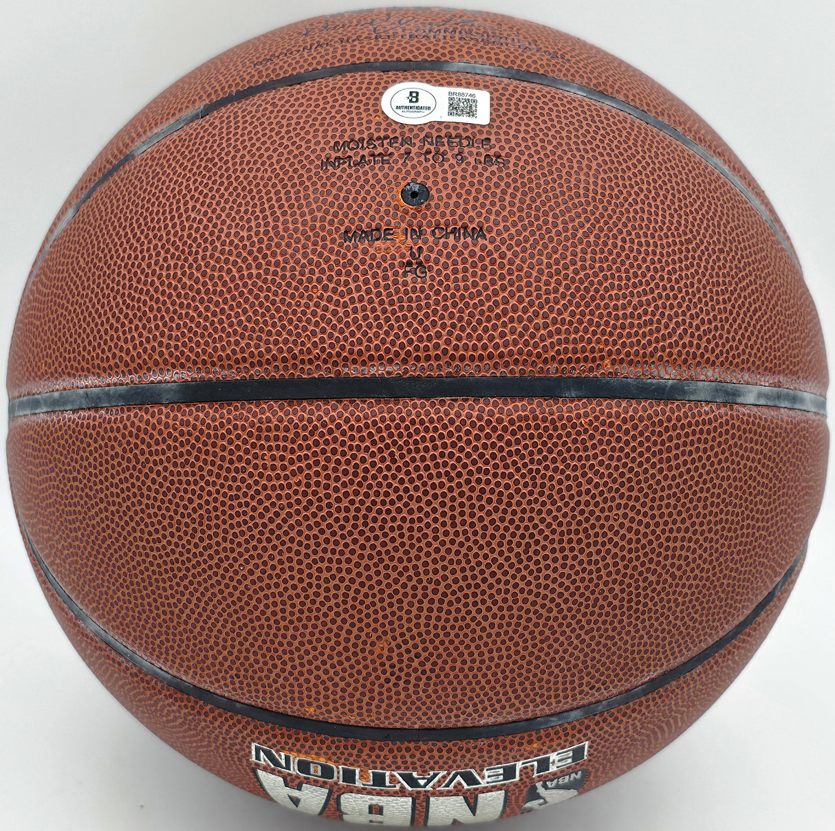 Paul Arizin Autographed Spalding Leather Basketball Philadelphia Warriors "#11 Phila. Warriors" Beckett BAS QR #BR88746