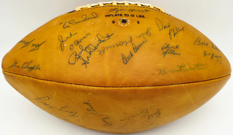 1960 University of Washington Huskies Rose Bowl Champions Team Autographed Spalding Leather Football With 35 Signatures Including Ben Davidson Beckett BAS #AE31431