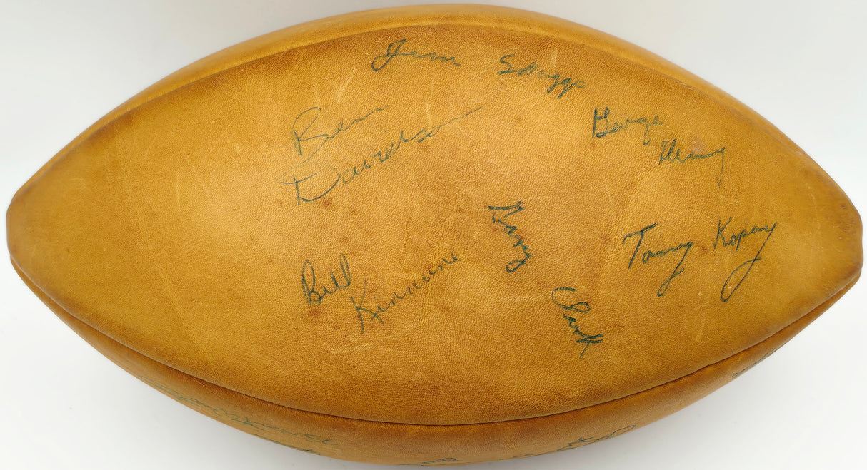 1960 University of Washington Huskies Rose Bowl Champions Team Autographed Spalding Leather Football With 35 Signatures Including Ben Davidson Beckett BAS #AE31431
