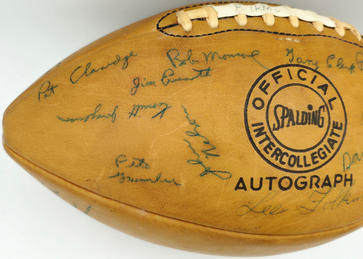 1960 University of Washington Huskies Rose Bowl Champions Team Autographed Spalding Leather Football With 35 Signatures Including Ben Davidson Beckett BAS #AE31431
