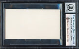 Hank Aaron Autographed 2x3.5 Cut Signature Atlanta Braves Auto Grade Gem Mint 10 Beckett BAS #17605639