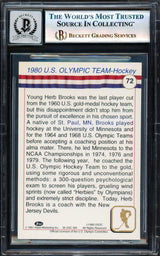 Herb Brooks Autographed 1991 Impel Card #72 1980 Team USA Miracle on Ice Auto Grade Gem Mint 10 Beckett BAS #17603720