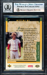 Joe Montana Autographed 1995 Upper Deck Card #5 San Francisco 49ers Auto Grade Gem Mint 10 Beckett BAS #17604129