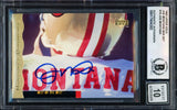Joe Montana Autographed 1995 Upper Deck Card #19 San Francisco 49ers Auto Grade Gem Mint 10 Beckett BAS #17604202