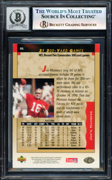 Joe Montana Autographed 1995 Upper Deck Card #31 San Francisco 49ers Auto Grade Gem Mint 10 Beckett BAS #17604253