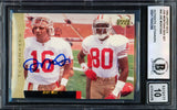 Joe Montana Autographed 1995 Upper Deck Card #44 San Francisco 49ers Auto Grade Gem Mint 10 Beckett BAS #17604296