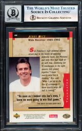 Joe Montana Autographed 1995 Upper Deck Card #44 San Francisco 49ers Auto Grade Gem Mint 10 Beckett BAS #17604296