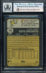 Juan Soto Autographed 2023 Topps Heritage Card #154 Washington Nationals Auto Grade Gem Mint 10 Beckett BAS #17604973