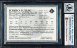 Ichiro Suzuki Autographed 2001 1993 Hilo Stars Reproduction Card #1 Hilo Stars Auto Grade Gem Mint 10 (Signed in Kanji) Beckett BAS #17605317