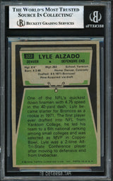 Lyle Alzado Autographed 1975 Topps Card #322 Denver Broncos Beckett BAS #17605670