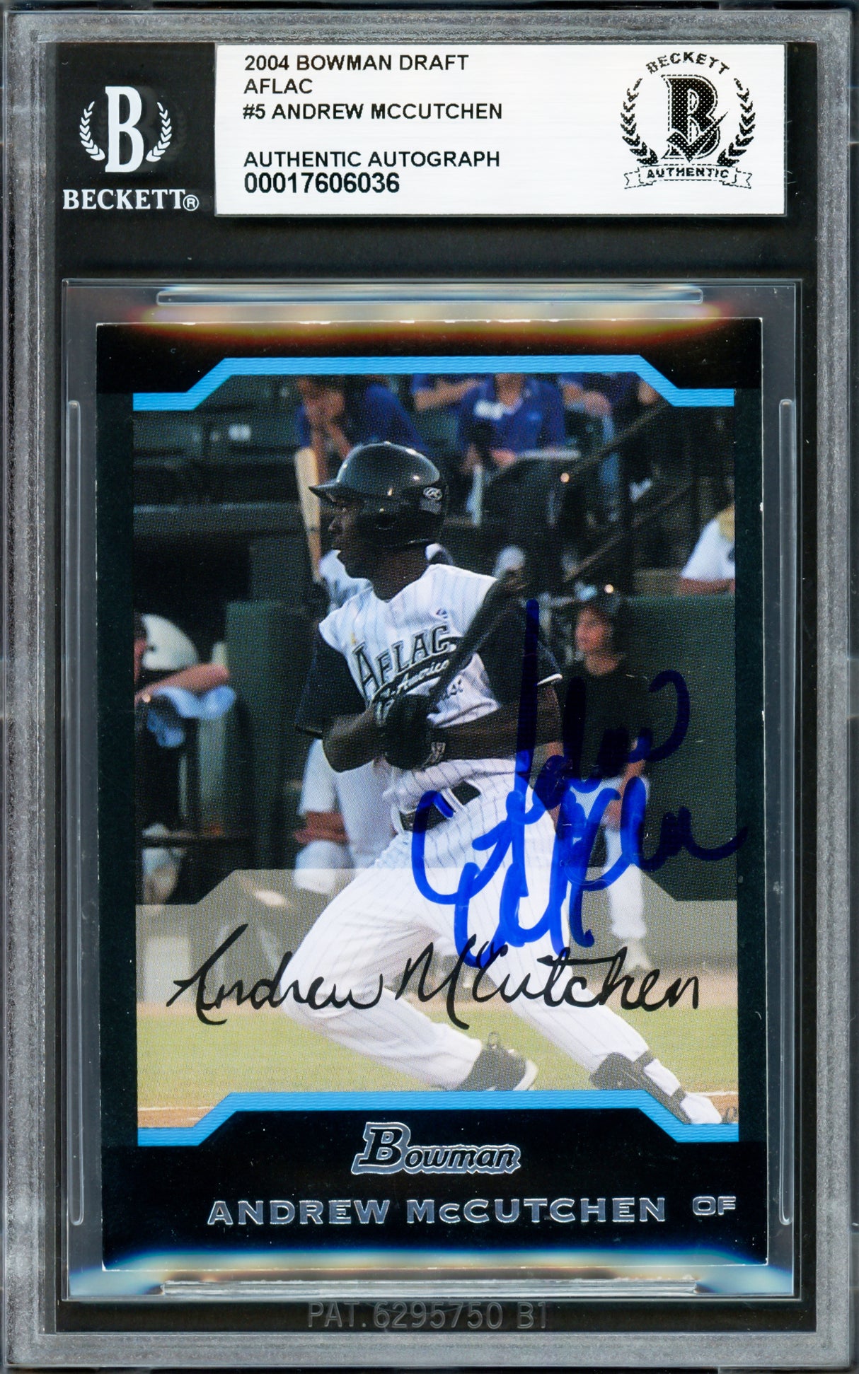 Andrew McCutchen Autographed 2005 Bowman Rookie Card #AFL5 Pittsburgh Pirates Beckett BAS #17606036