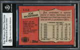 Joe Montana Autographed 1987 Topps Card #112 San Francisco 49ers Beckett BAS #17606110