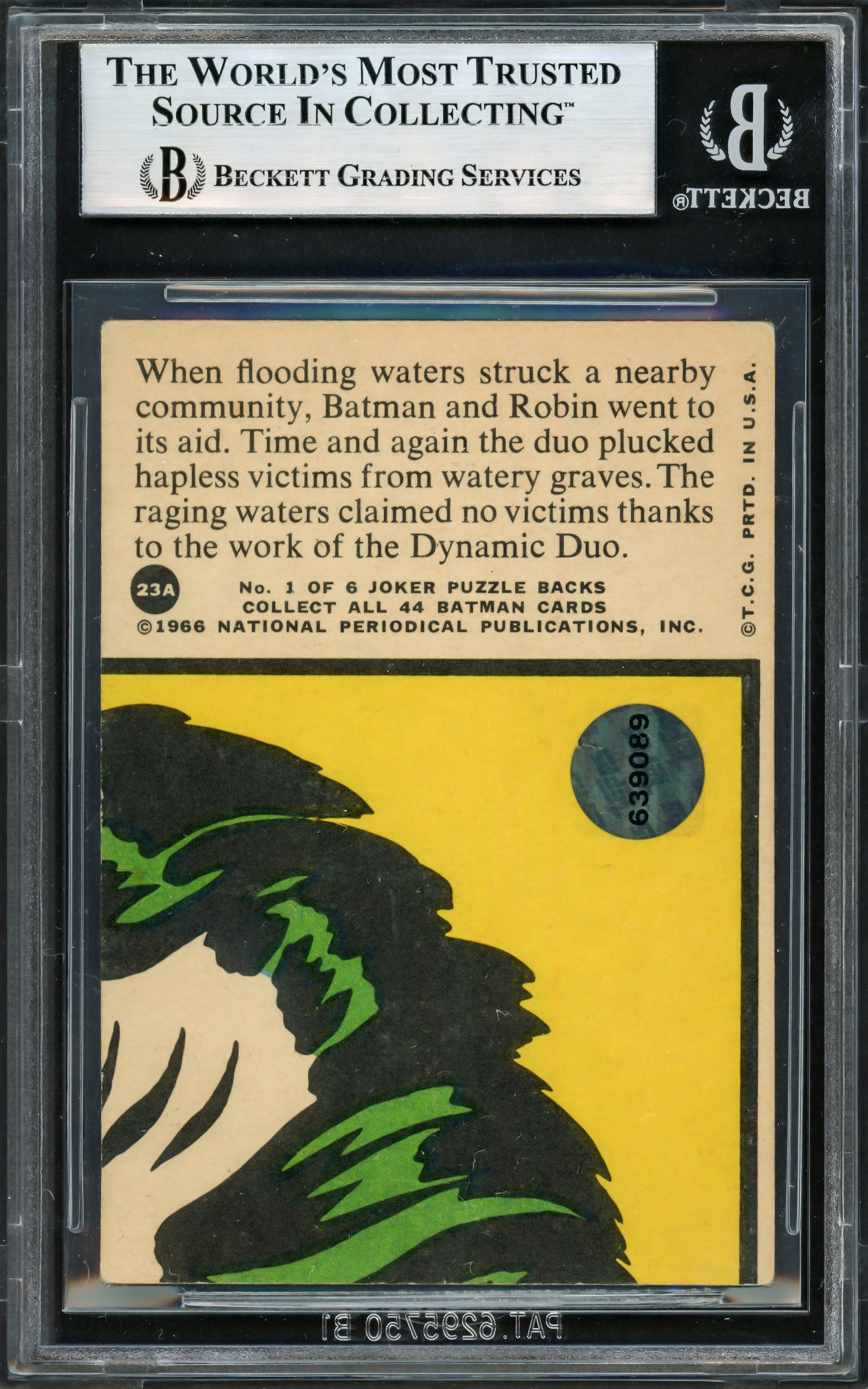 Adam West Autographed 2001 Topps American Pie Buyback Card (1966 Topps Batman #23A) Beckett BAS #17606553