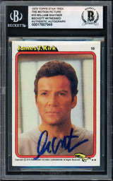 William Shatner Autographed 1979 Topps Star Trek Card #10 Beckett BAS #17607949