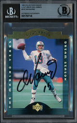Dan Marino Autographed 1995 Upper Deck 3.5x5 Card #CA2 Miami Dolphins Beckett BAS #17607146