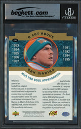 Dan Marino Autographed 1995 Upper Deck 3.5x5 Card #CA3 Miami Dolphins Beckett BAS #17607155