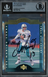 Dan Marino Autographed 1995 Upper Deck 3.5x5 Card #CA4 Miami Dolphins Beckett BAS #17607162