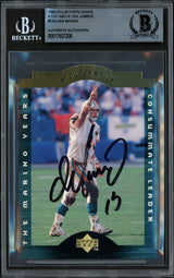 Dan Marino Autographed 1995 Upper Deck 3.5x5 Card #CA6 Miami Dolphins Beckett BAS #17607200