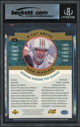 Dan Marino Autographed 1995 Upper Deck 3.5x5 Card #CA6 Miami Dolphins Beckett BAS #17607200