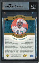 Dan Marino Autographed 1995 Upper Deck 3.5x5 Card #CA10 Miami Dolphins Beckett BAS #17607227