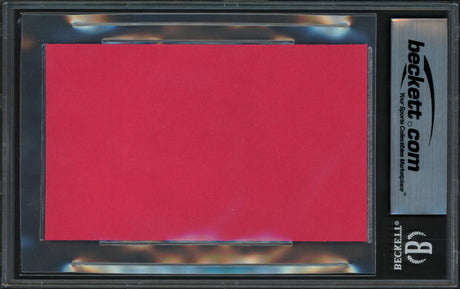 Paul Bear Bryant Autographed 3x5 Cut Signature Alabama Crimson Tide Beckett BAS #17607245