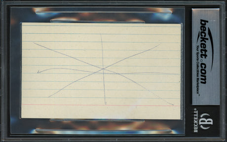 1980 Team USA Miracle on Ice Autographed 3x5 Index Card With 4 Signatures Including Herb Brooks & Jim Craig Beckett BAS #17607300