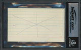1980 Team USA Miracle on Ice Autographed 3x5 Index Card With 4 Signatures Including Herb Brooks & Jim Craig Beckett BAS #17607300