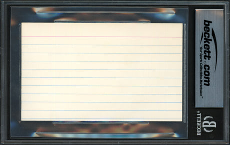 Sandy Koufax Autographed 3x5 Index Card Los Angeles Dodgers Vintage Signature Beckett BAS #17607341