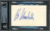 Bo Schembechler Autographed 3x5 Index Card Michigan Wolverines Beckett BAS #17607396