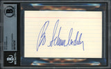 Bo Schembechler Autographed 3x5 Index Card Michigan Wolverines Beckett BAS #17607397